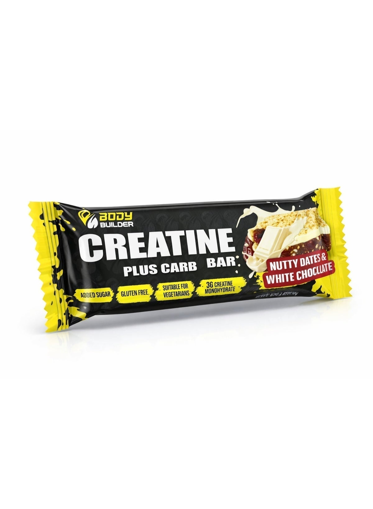 Creatine Bar, 12 Bars – 3G Creatine Monohydrate, No Added Sugar, Gluten Free, Sports Nutrition Snacks